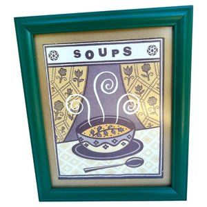 🌸6/$20🌸 Framed “Soups” Print